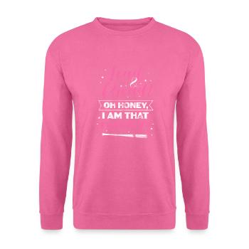 Mère de softball - Sweat-shirt Unisexe - rose - Devant