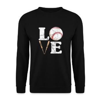 Softball - Sweat-shirt Unisexe - noir - Devant - Alina (178cm) & Michal (187cm)
