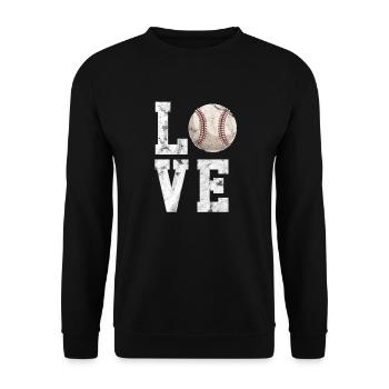 Softball - Sweat-shirt Unisexe - noir - Devant - Alina (178cm) & Michal (187cm)