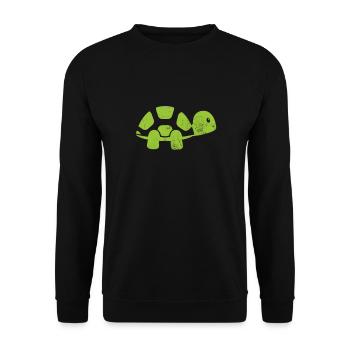 Turtle - Unisex Sweatshirt - black - Front - Alina (178cm) & Michal (187cm)