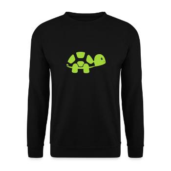 Schildkröte Turtle Meer Meeresbewohner Geschenk - Unisex Pullover - Schwarz - Vorne - Alina (178cm) & Michal (187cm)