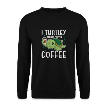 Tortue - Sweat-shirt Unisexe - noir - Devant - Alina (178cm) & Michal (187cm)