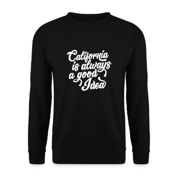 Californie - Sweat-shirt Unisexe - noir - Devant - Alina (178cm) & Michal (187cm)