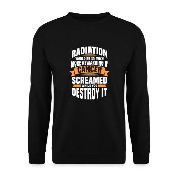 Cancer Maladie Maladie Combattre Cadeau - Sweat-shirt Unisexe - noir - Devant - Alina (178cm) & Michal (187cm)