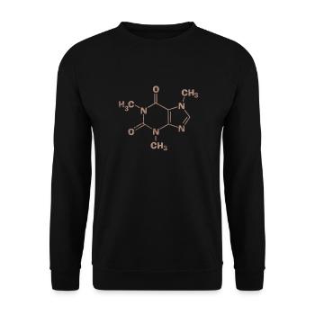 Coffee - Unisex Sweatshirt - black - Front - Alina (178cm) & Michal (187cm)