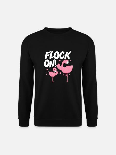 Flamingo Pink Bird Zoo Summer Holiday Gift - Unisex Sweatshirt - black