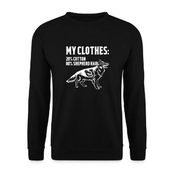 Berger allemand - Sweat-shirt Unisexe - noir - Devant - Alina (178cm) & Michal (187cm)