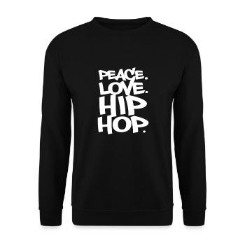 Hip Hop Rap Music Rapper Hiphop Gift - Sweat-shirt Unisexe - noir - Devant - Alina (178cm) & Michal (187cm)