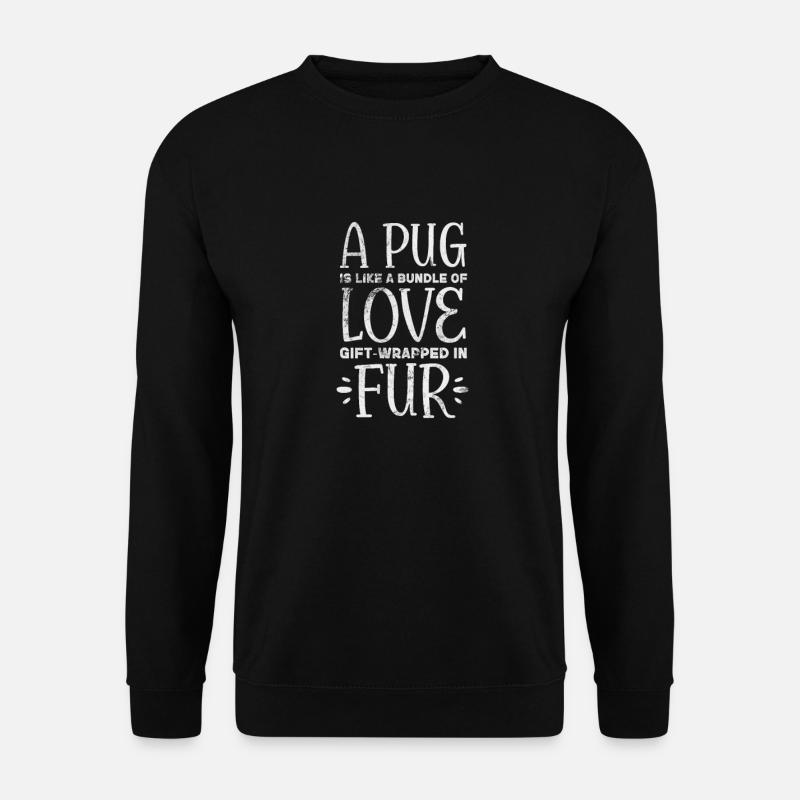 Pug - Unisex Sweatshirt - black