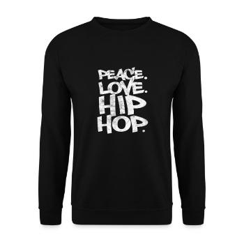 Hip Hop - Unisex Pullover - Schwarz - Vorne - Alina (178cm) & Michal (187cm)