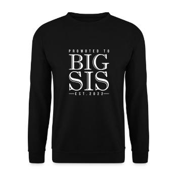 Older sister - Unisex Sweatshirt - black - Front - Alina (178cm) & Michal (187cm)