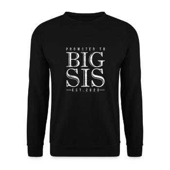Grande sœur Frère frères et sœurs Cadeau - Sweat-shirt Unisexe - noir - Devant - Alina (178cm) & Michal (187cm)