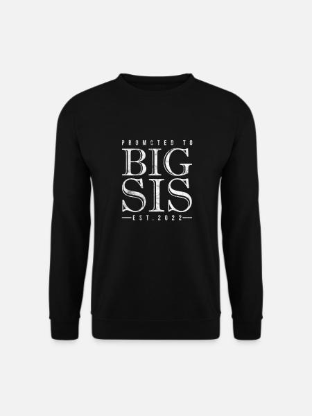 Große Schwester Bruder Geschwister Geschenk - Unisex Pullover - Schwarz