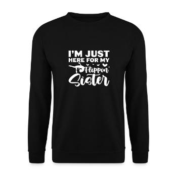 Gymnastique sœur - Sweat-shirt Unisexe - noir - Devant - Alina (178cm) & Michal (187cm)