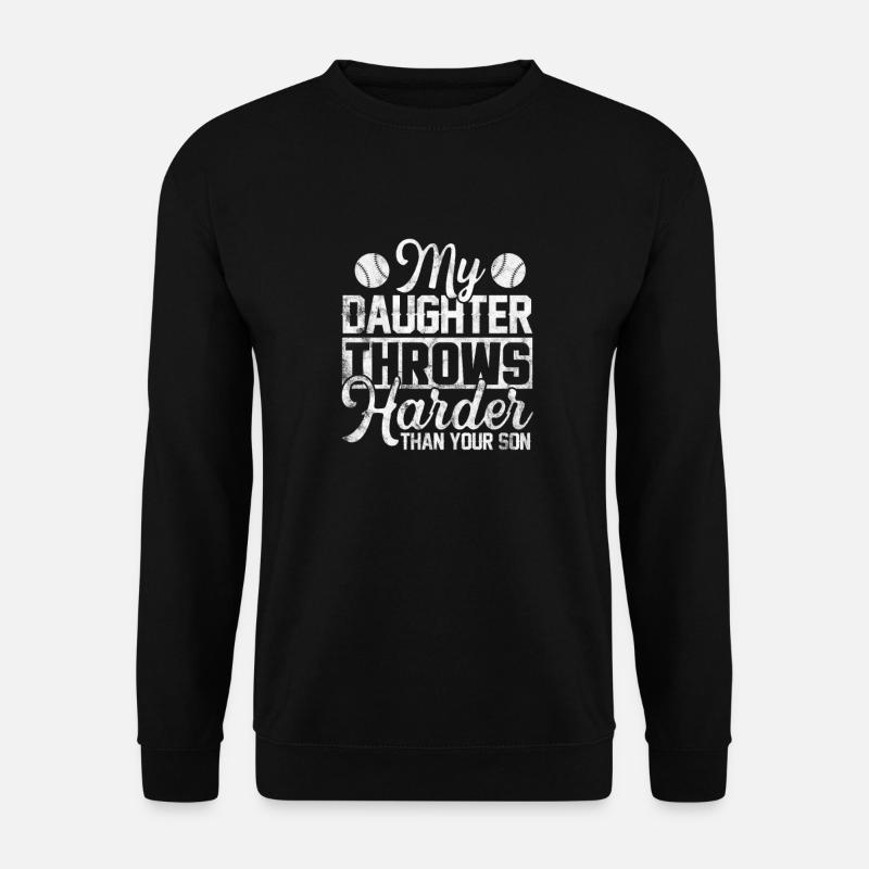 Fille de softball - Sweat-shirt Unisexe - noir