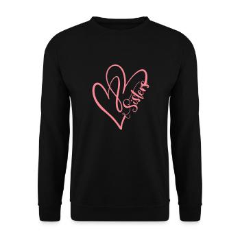 Sister - Unisex Sweatshirt - black - Front - Alina (178cm) & Michal (187cm)