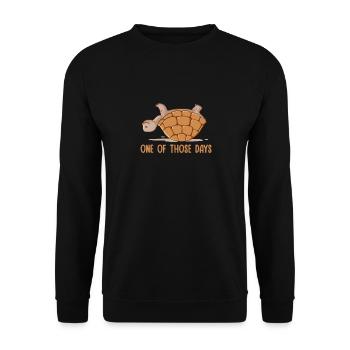 Schildkröte Turtle Meer Meeresbewohner Geschenk - Unisex Pullover - Schwarz - Vorne - Alina (178cm) & Michal (187cm)