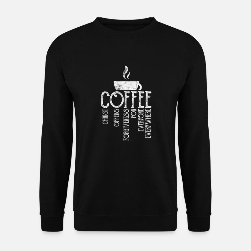 Kaffee - Unisex Pullover - Schwarz