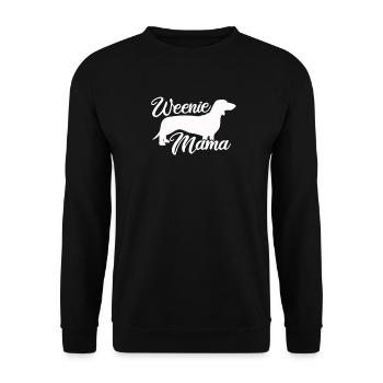 Dachshund Mom - Unisex Sweatshirt - black - Front - Alina (178cm) & Michal (187cm)