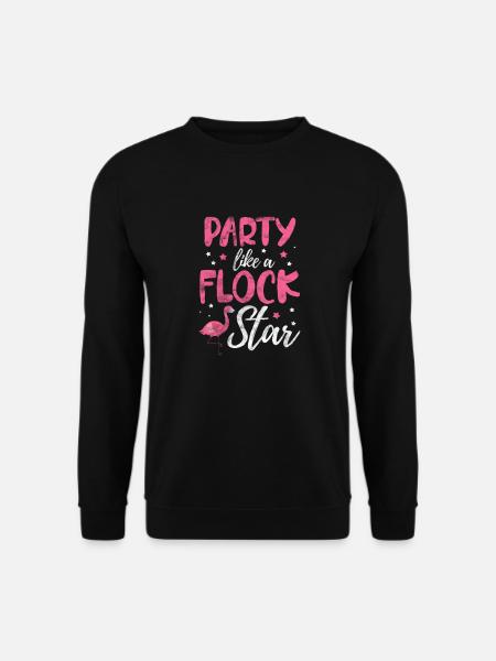 Flamingo - Unisex Pullover - Schwarz