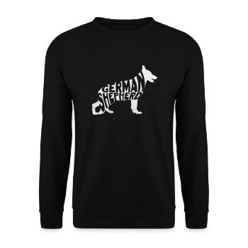 Chien de berger allemand Chiens de compagnie Cadeau - Sweat-shirt Unisexe - noir - Devant - Alina (178cm) & Michal (187cm)