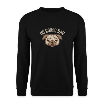 Pug - Unisex Sweatshirt - black - Front - Alina (178cm) & Michal (187cm)