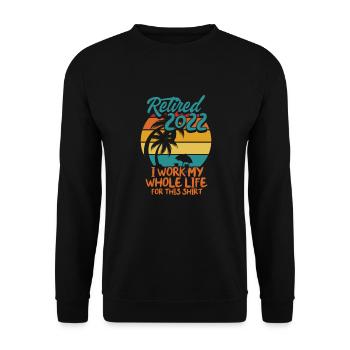 Pension de retraite Pension de pensionné Cadeau de pension de pensionné - Sweat-shirt Unisexe - noir - Devant - Alina (178cm) & Michal (187cm)