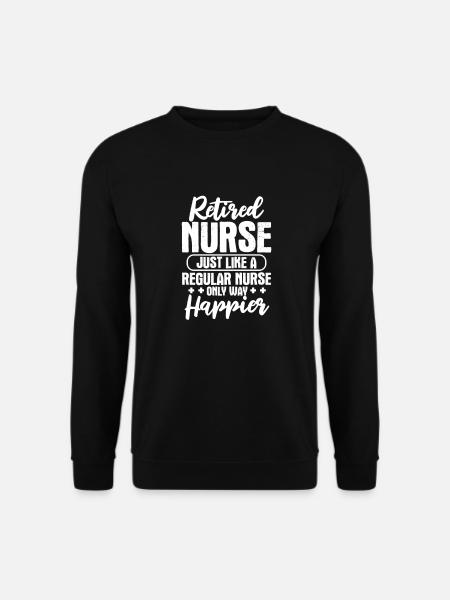 Ruhestand Krankenschwester Rentnerin Geschenk - Unisex Pullover - Schwarz