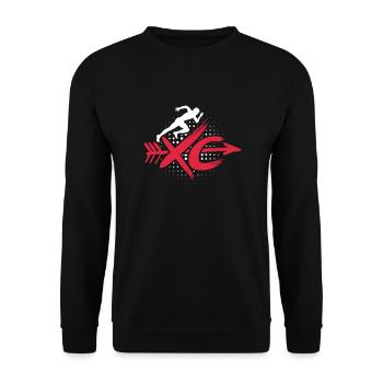 Courir - Sweat-shirt Unisexe - noir - Devant - Alina (178cm) & Michal (187cm)