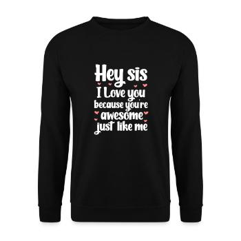 Soeur - Sweat-shirt Unisexe - noir - Devant - Alina (178cm) & Michal (187cm)