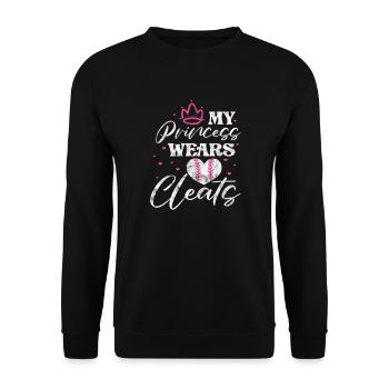 Softball - Unisex Pullover - Schwarz - Vorne - Alina (178cm) & Michal (187cm)