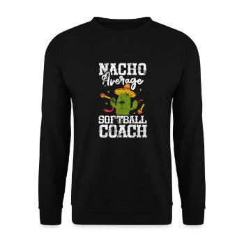 Entraîneur de softball - Sweat-shirt Unisexe - noir - Devant - Alina (178cm) & Michal (187cm)