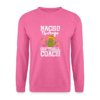 Entraîneur de softball - Sweat-shirt Unisexe - rose - Devant