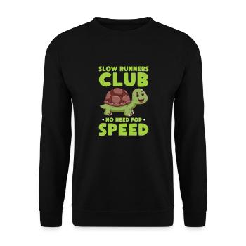 Schildkröte Turtle Meer Meeresbewohner Geschenk - Unisex Pullover - Schwarz - Vorne - Alina (178cm) & Michal (187cm)