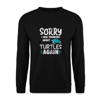 Tortue - Sweat-shirt Unisexe - noir - Devant - Alina (178cm) & Michal (187cm)