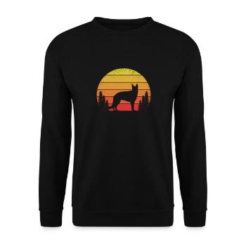 Berger allemand - Sweat-shirt Unisexe - noir - Devant - Alina (178cm) & Michal (187cm)