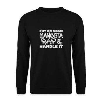 Hip Hop - Unisex Pullover - Schwarz - Vorne - Alina (178cm) & Michal (187cm)