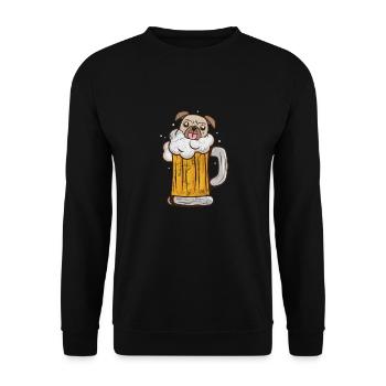 Bière Carlin - Sweat-shirt Unisexe - noir - Devant - Alina (178cm) & Michal (187cm)