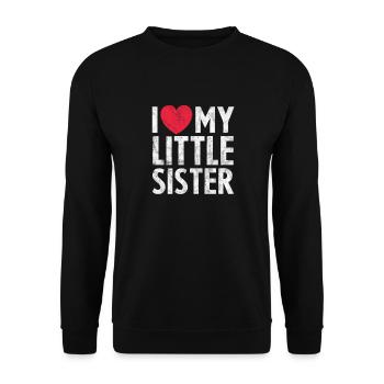 Soeur Frère Frères et sœurs Cadeau de famille - Sweat-shirt Unisexe - noir - Devant - Alina (178cm) & Michal (187cm)