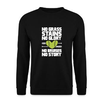 Joueur de softball Baseball Sport Pitcher Cadeau - Sweat-shirt Unisexe - noir - Devant - Alina (178cm) & Michal (187cm)