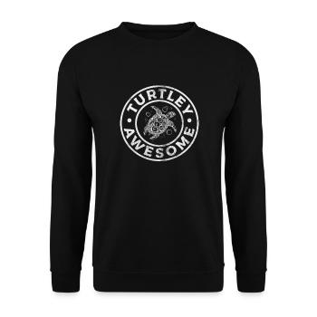 Tortue - Sweat-shirt Unisexe - noir - Devant - Alina (178cm) & Michal (187cm)