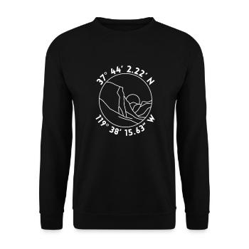 Yosemite National Park - Unisex Pullover - Schwarz - Vorne - Alina (178cm) & Michal (187cm)