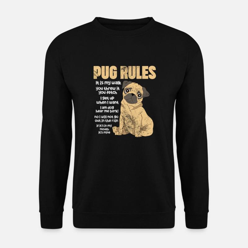 Pug - Unisex Sweatshirt - black