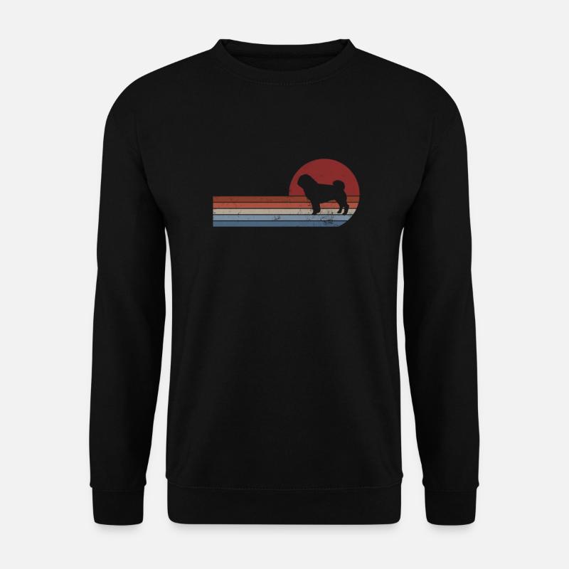 Mops - Unisex Pullover - Schwarz