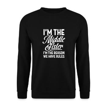 Soeur - Sweat-shirt Unisexe - noir - Devant - Alina (178cm) & Michal (187cm)