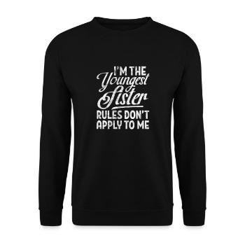 Soeur Frère Frères et sœurs Cadeau de famille - Sweat-shirt Unisexe - noir - Devant - Alina (178cm) & Michal (187cm)