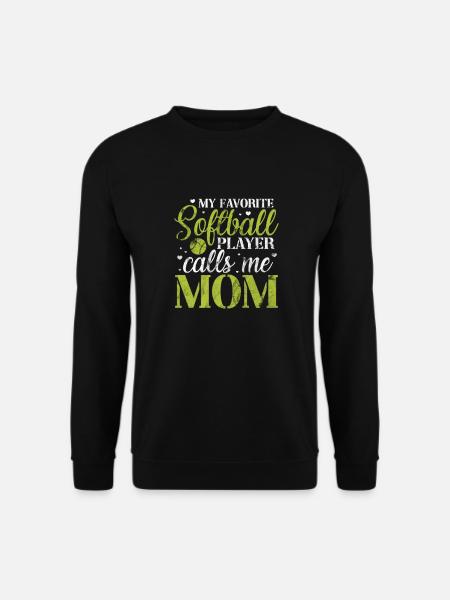 Mère de softball - Sweat-shirt Unisexe - noir