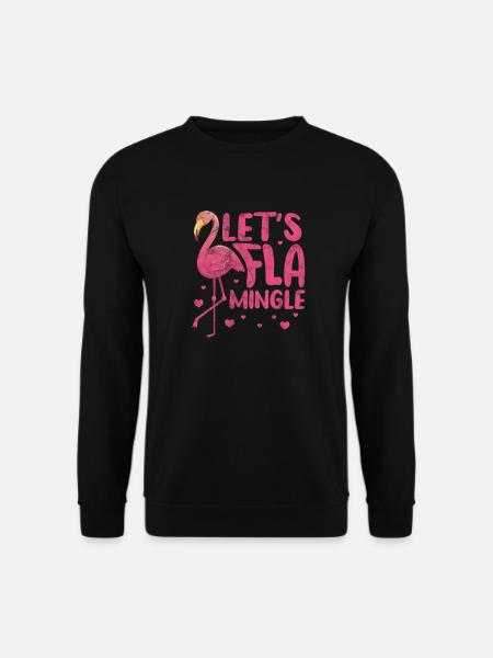 Flamingo - Unisex Pullover - Schwarz