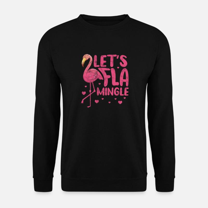 Flamingo - Unisex Pullover - Schwarz