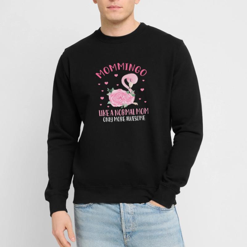 Flamingo Mutter Pink Vogel Muttertag Geschenk Unisex Pullover